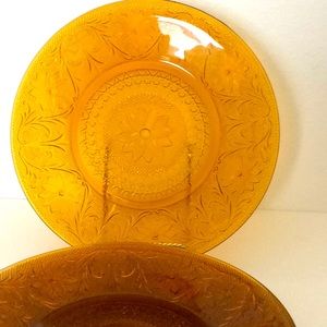 🍽4 Tiara Indiana Glass Dinner Plates🍽